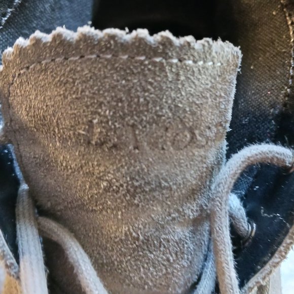 Lacoste Gray Suede Leren Lace Up Wedge Boots in Size 6 - Picture 11 of 13